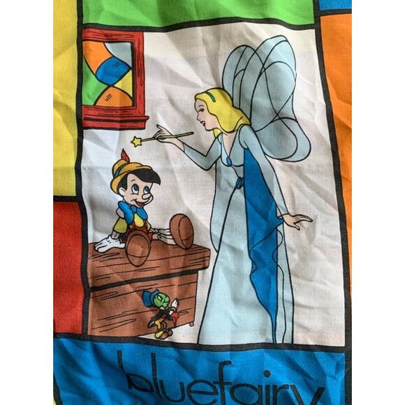 Vintage Disney Collection Pinocchio Geppetto Double Sided Pillow Case Kids - Picture 5 of 9